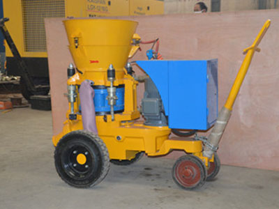 dry spray refractory gunite machine