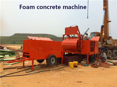 Foam concrete machine for making in situ panels