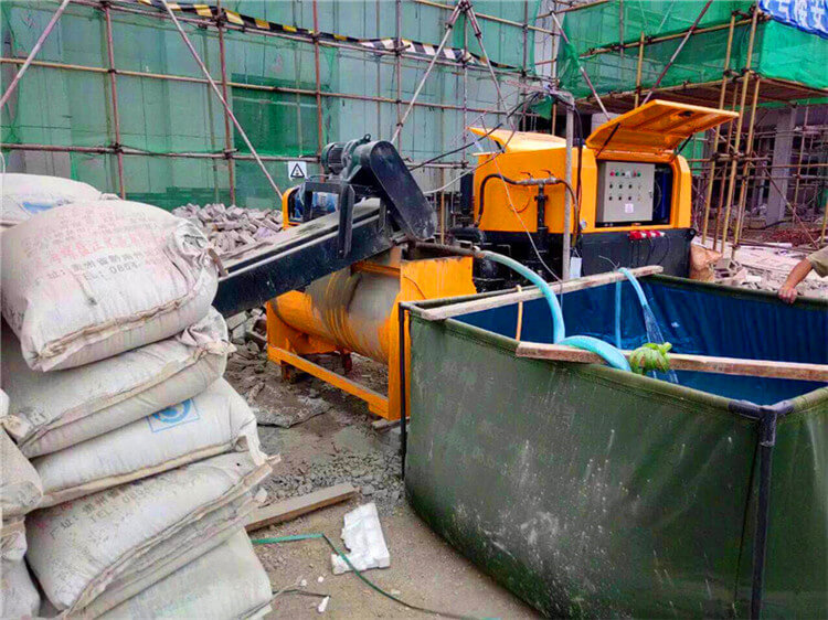 Foam concrete pump for clc blocks