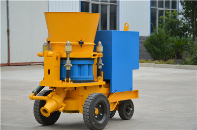 gunite machine used for raft foundation