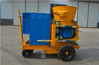 gunite machine used for raft foundation