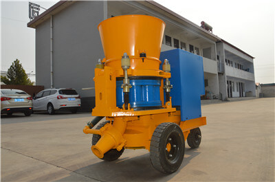 gunite machine used for raft foundation