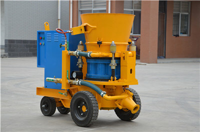 gunite machine used for raft foundation