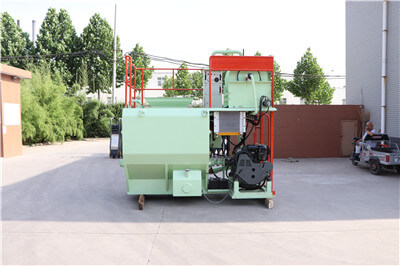 Diesel engine hydro seeding machine for erosion control