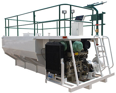 Hydroseeder slope greening machine