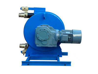 hose pump for pumping lightweight concrete