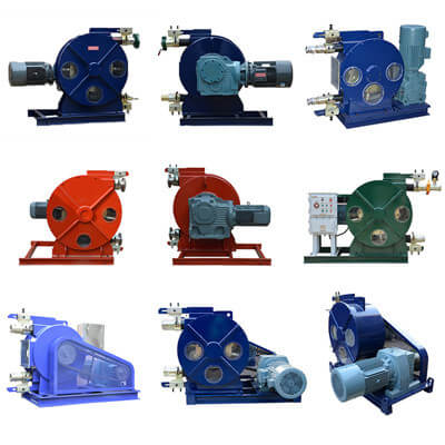 peristaltic pump to pump clay-slurries