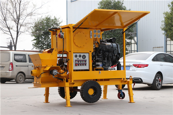 small concrete pump