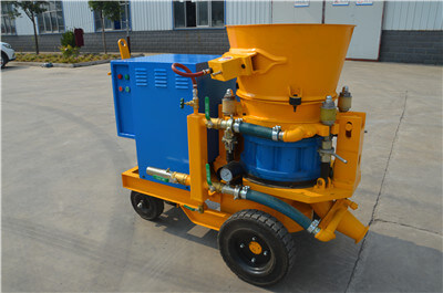 Small shotcrete machine for doing concrete pools