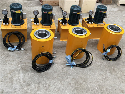 hydraulic jack for prestressed anchor