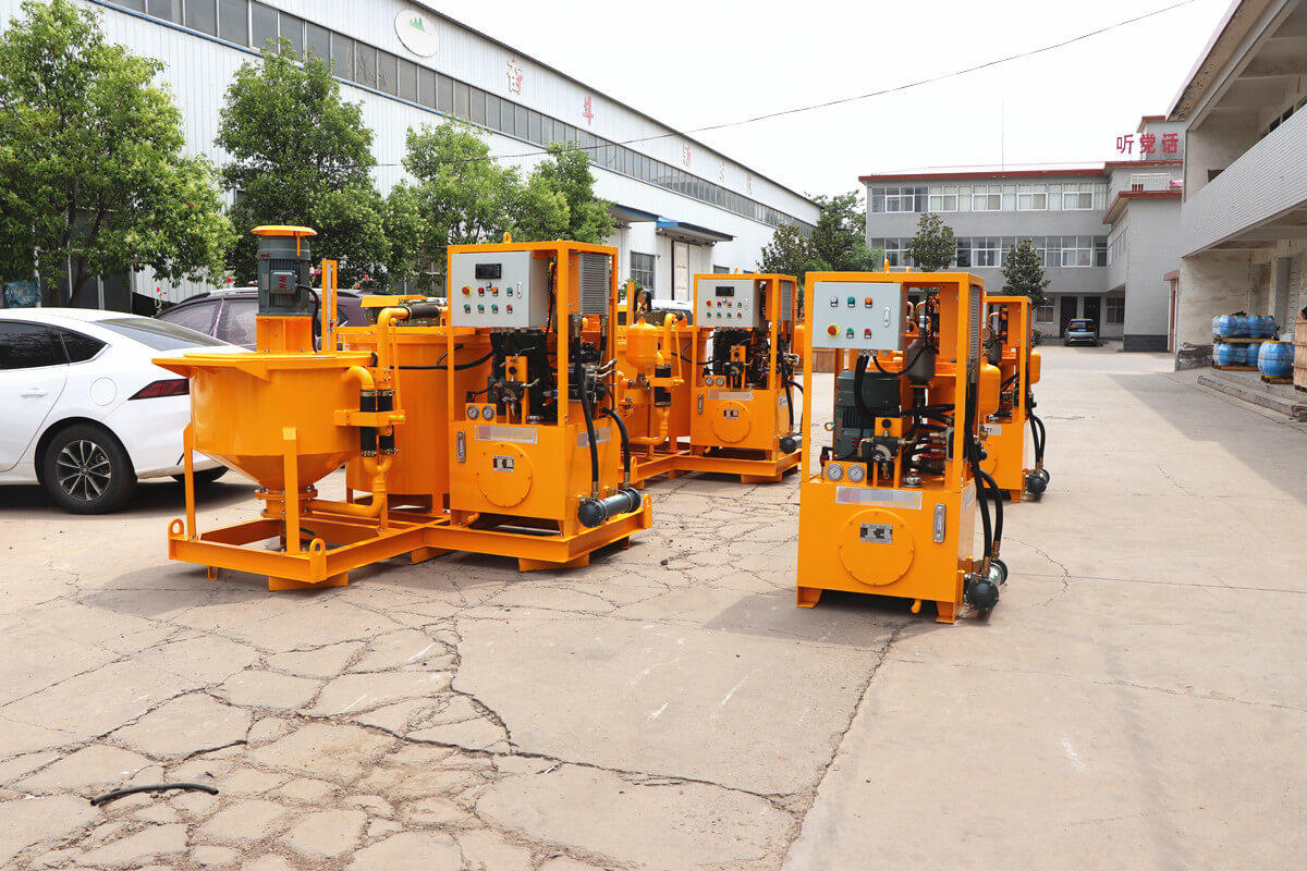 double plunger grouting pump station