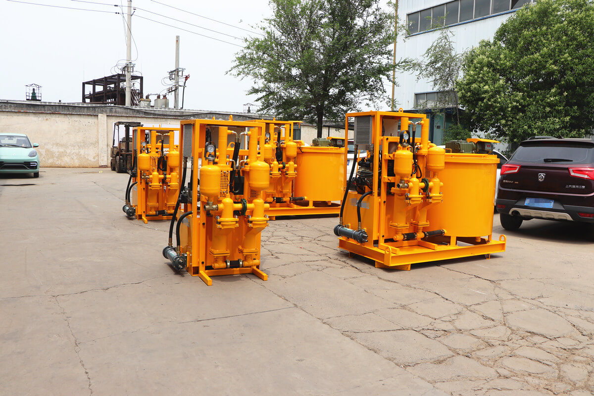 double plunger hydraulic grout pump