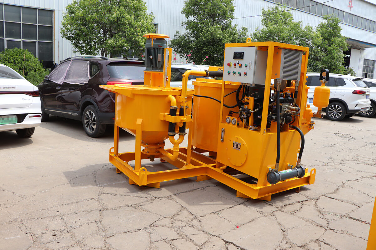 double plunger hydraulic grouting pump