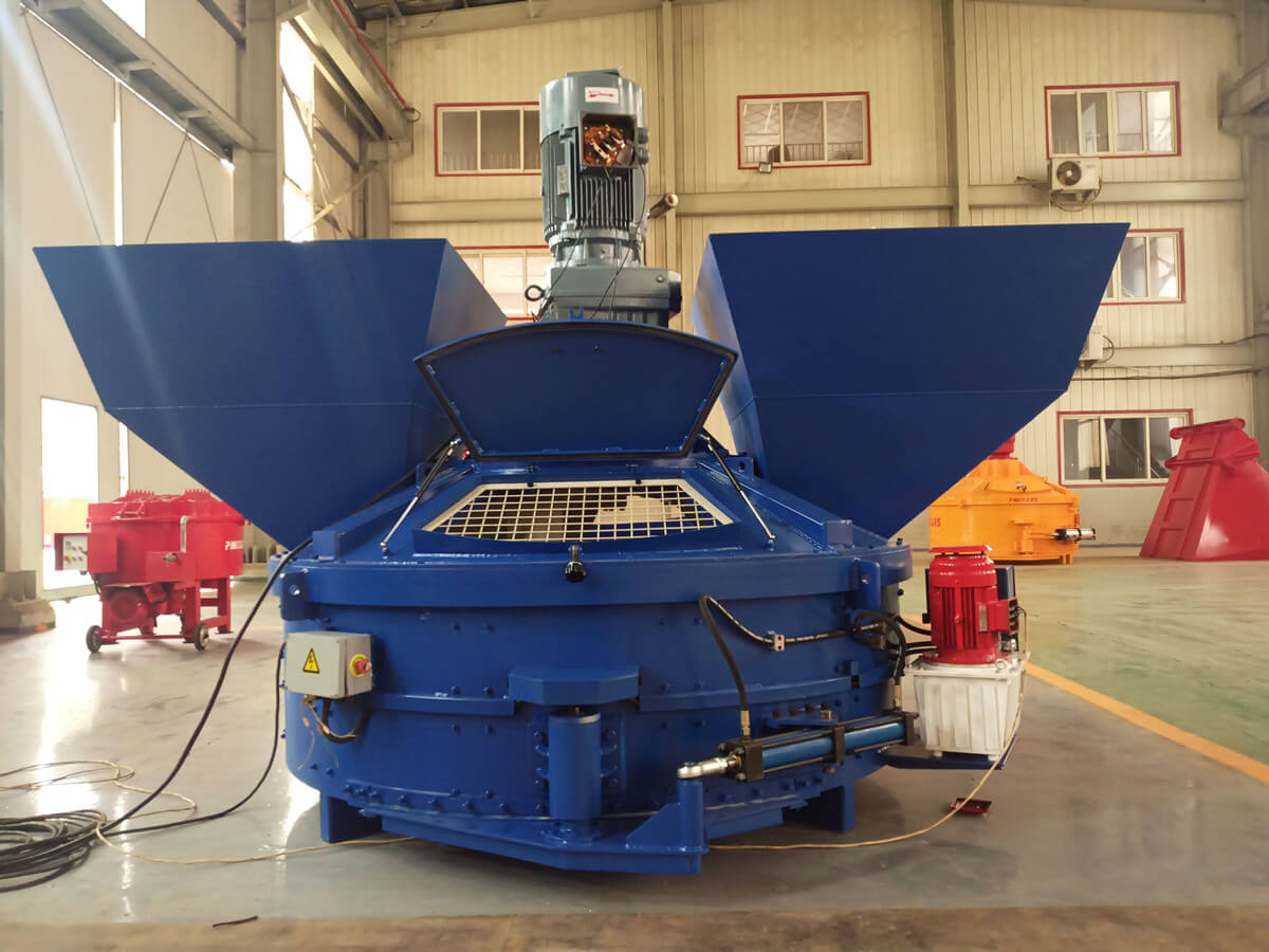 Refractory castable planetary concrete mixer