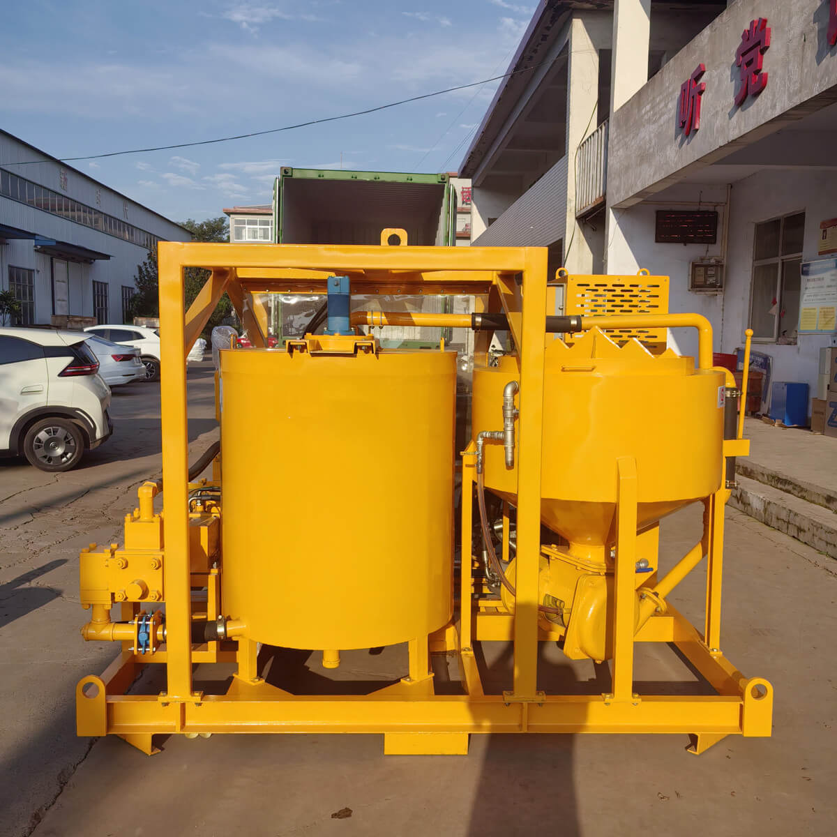 Foundation grouting mixing plant