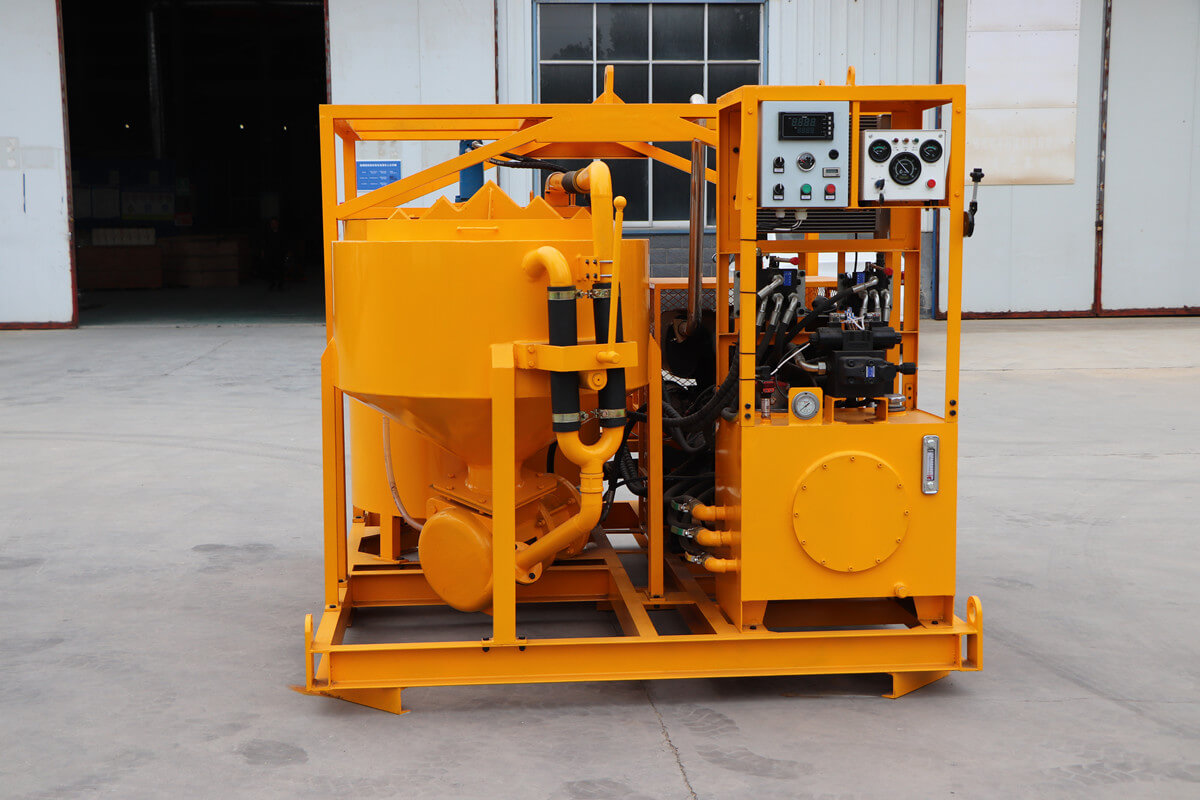 grout mixer and pump for ground anchors