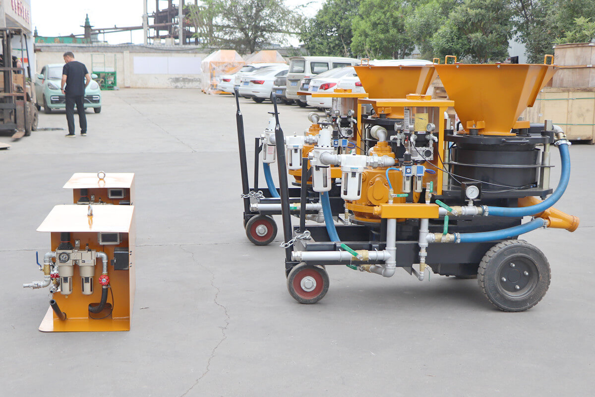 liquid accelerator metering pump for shotcrete