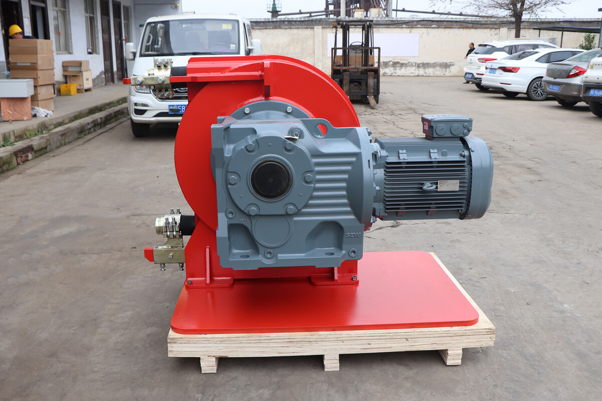 peristaltic hose pump with SEW reducer