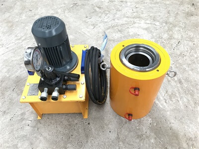 double acting hydraulic jack with electric oil pump