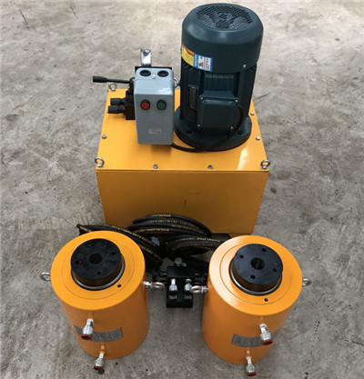 double acting hydraulic jack with electric oil pump,