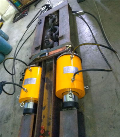 double acting hydraulic jack with electric oil pump