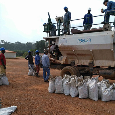 hydroseeder for highway greening