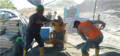 tunneling concrete sprayer machine