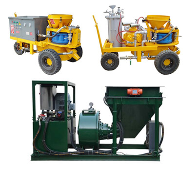 wet shotcrete machine for coal mine