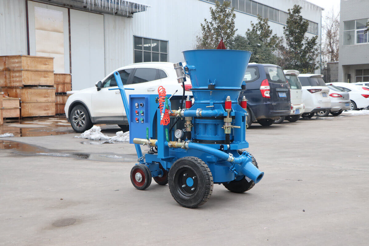 refractory gunning machine for heating furnace in cement plant