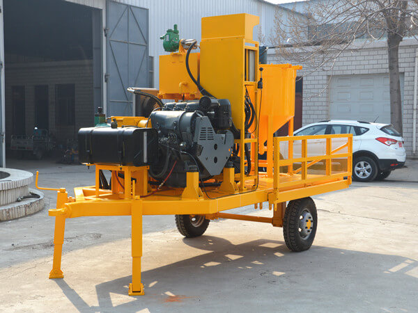 diesel driven grout mixer