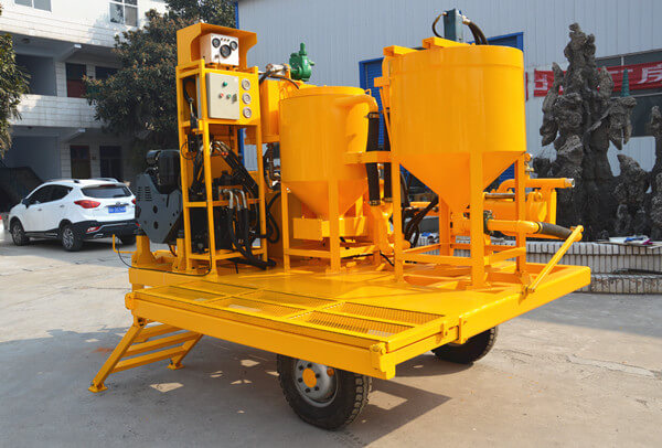 diesel driven grout mixture machine