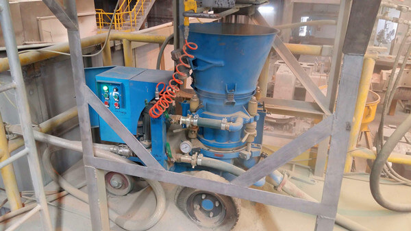 gunning machine for cement factory