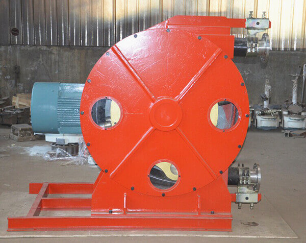 hose pump for pumping aluminum oxide slurry