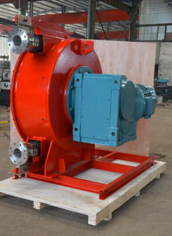 perstaltitic hose pump for pumping aluminum oxide slurry 