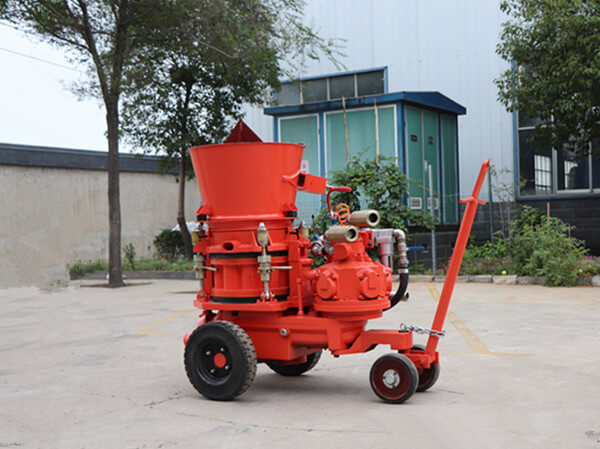 Pneumatic refractory gunning machine