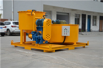 high shear grout mixer for cementitious grout mixing