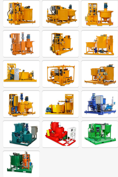 grout pump plant unit