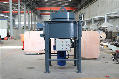 pan mixer for refractory castable