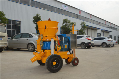 refractory gunite machine with water pump