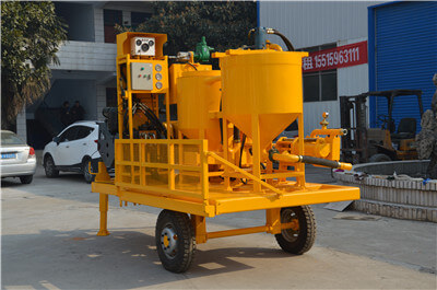 Wheel mounted mixing and grouting unit China