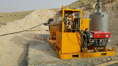 hydraulic grout plant for foundation grouting