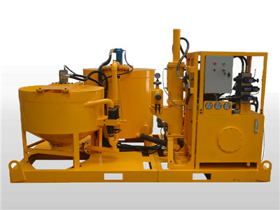 hydraulic grout plant