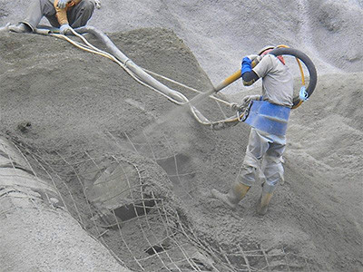 shotcrete spray equipment for slope protection