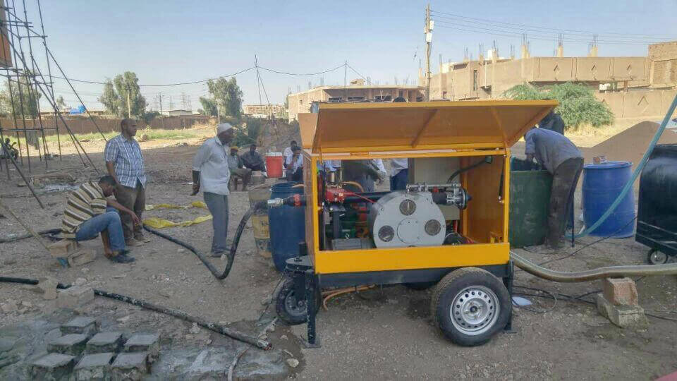 foam concrete machine for filling mine voids