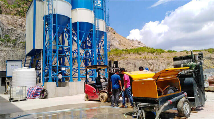 foam concrete machine for filling tunnels