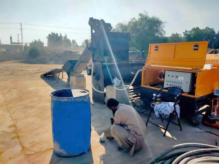 foam concrete machine for foundation backfill