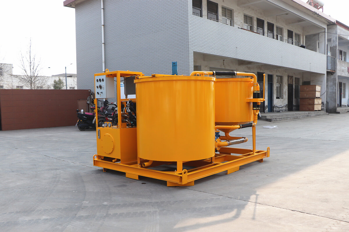 colloidal cement grout mixer with agitator