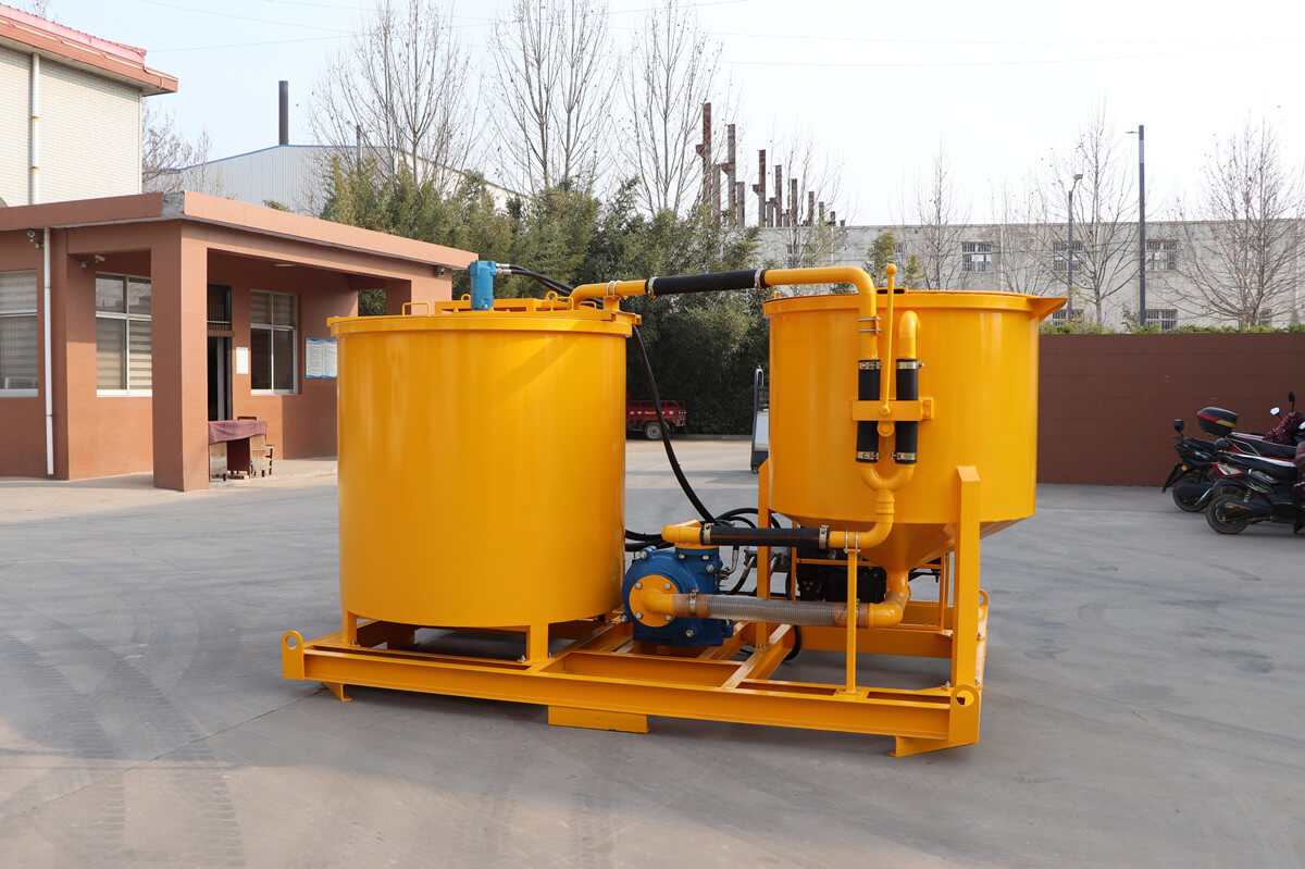 diesel engine cement grout mixing machine