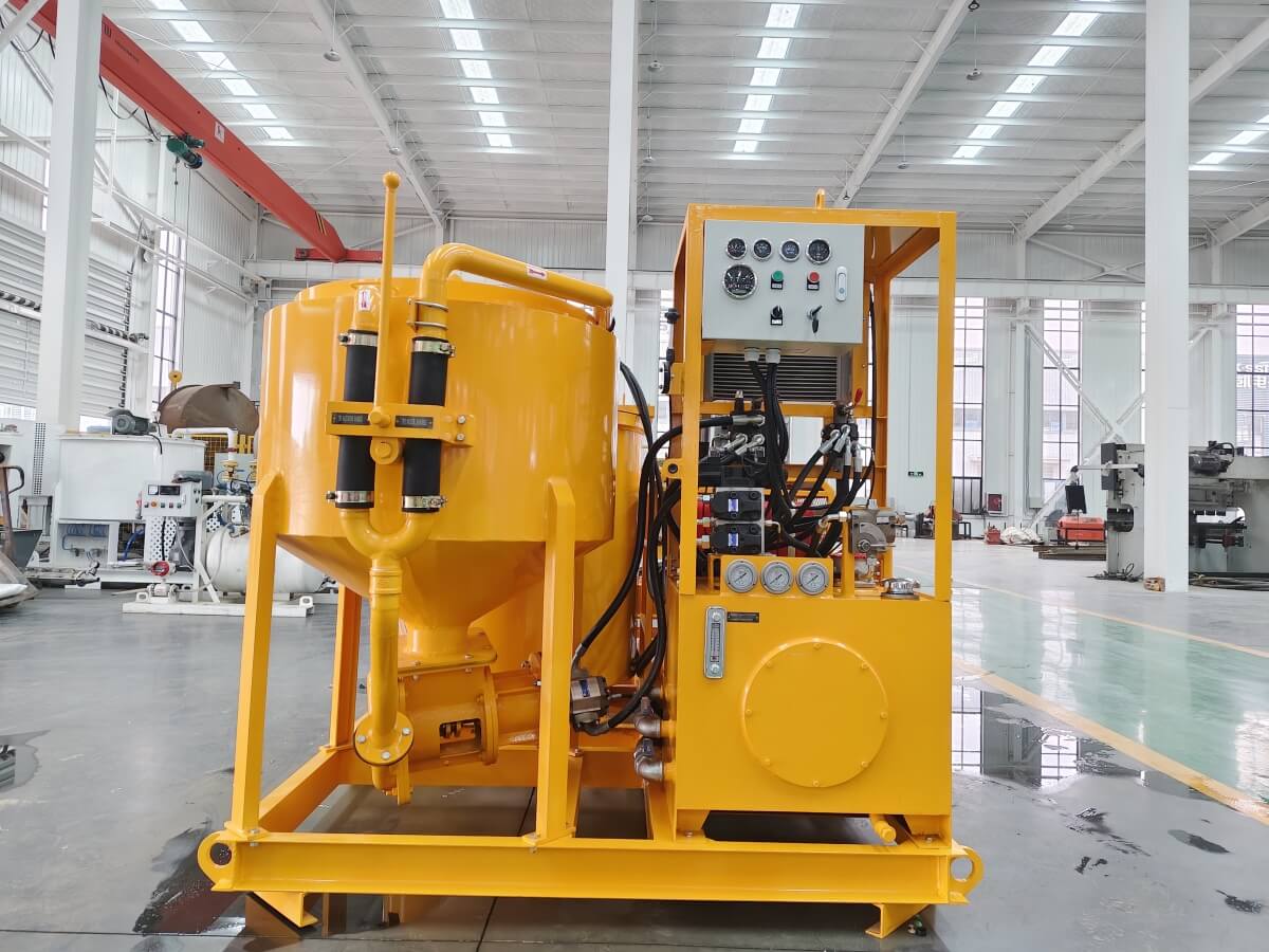 colloidal grout mixing and backfill systems