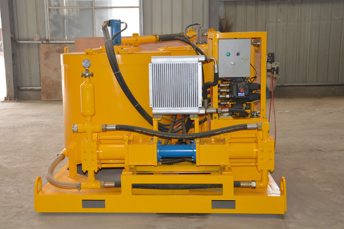 piston grout pump plant